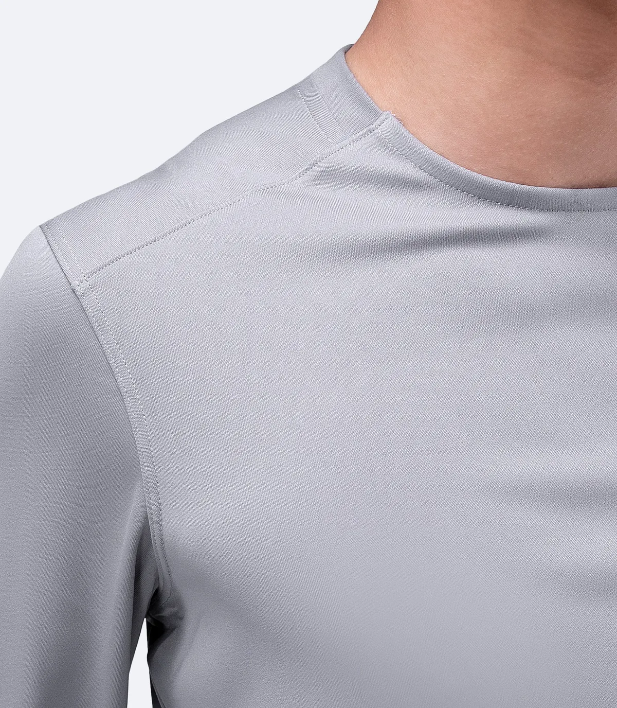 Mens UVActive Long Sleeve Top - Grey, image 5