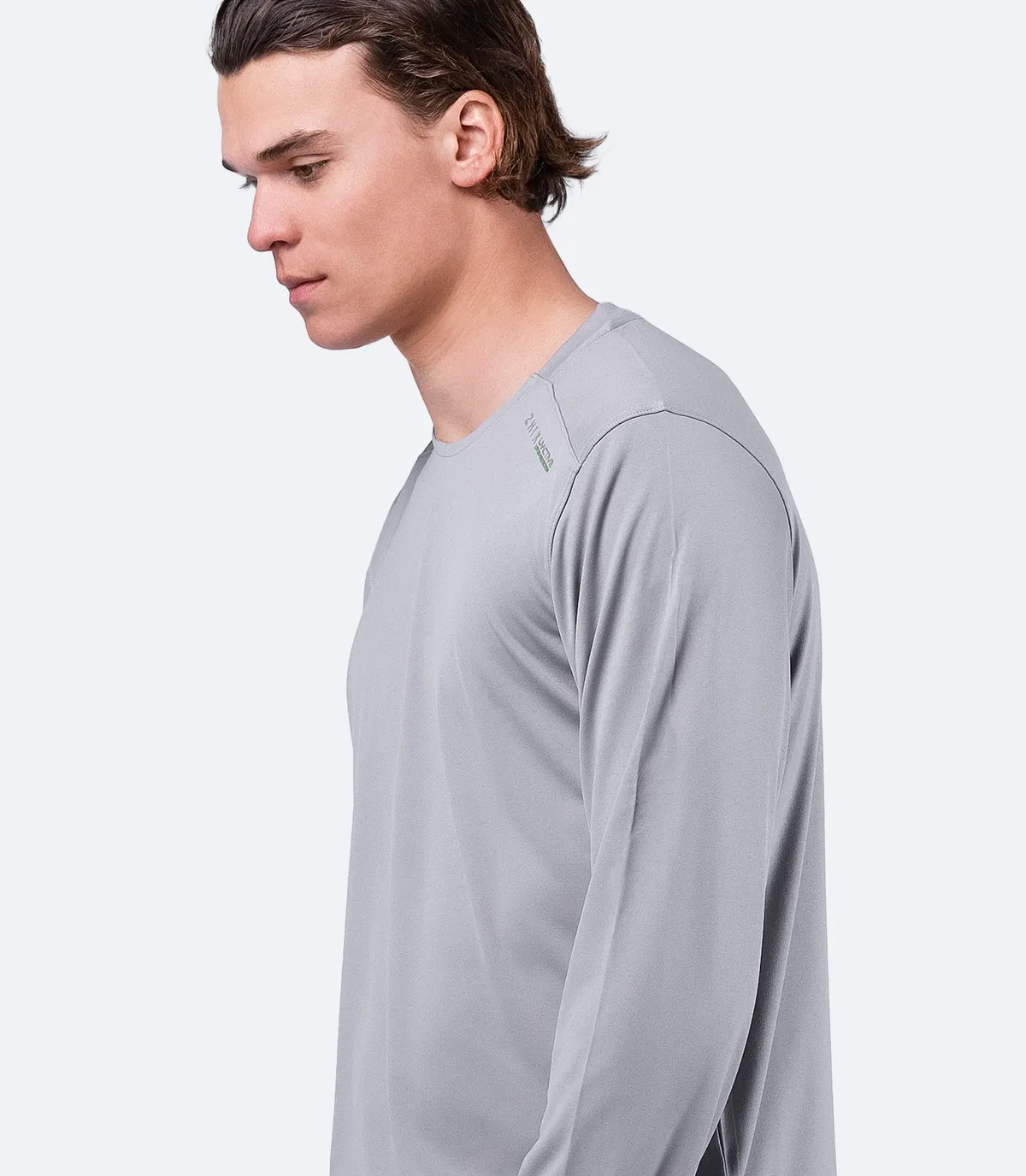 Mens UVActive Long Sleeve Top - Grey, image 3