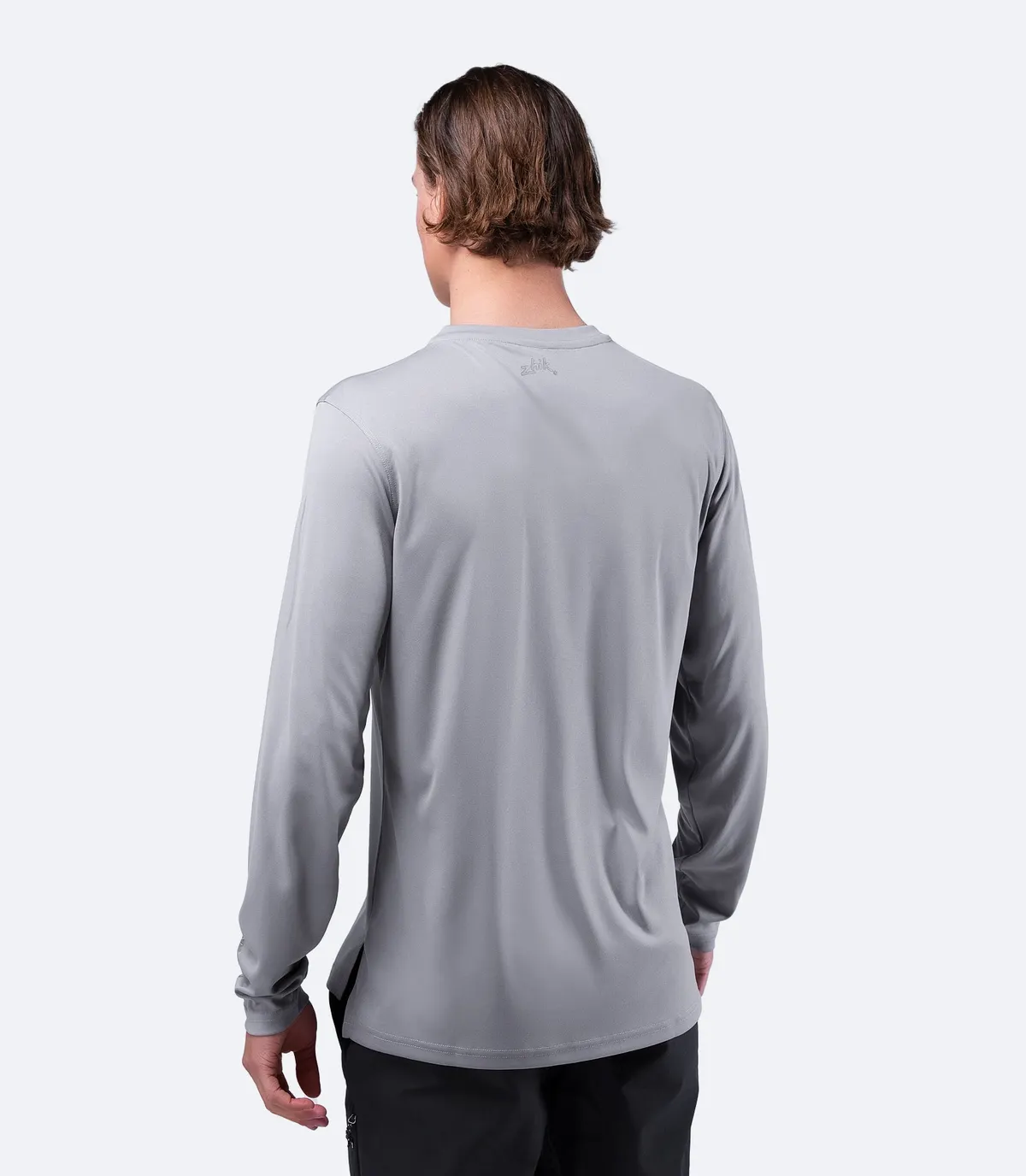 Mens UVActive Long Sleeve Top - Grey, image 4