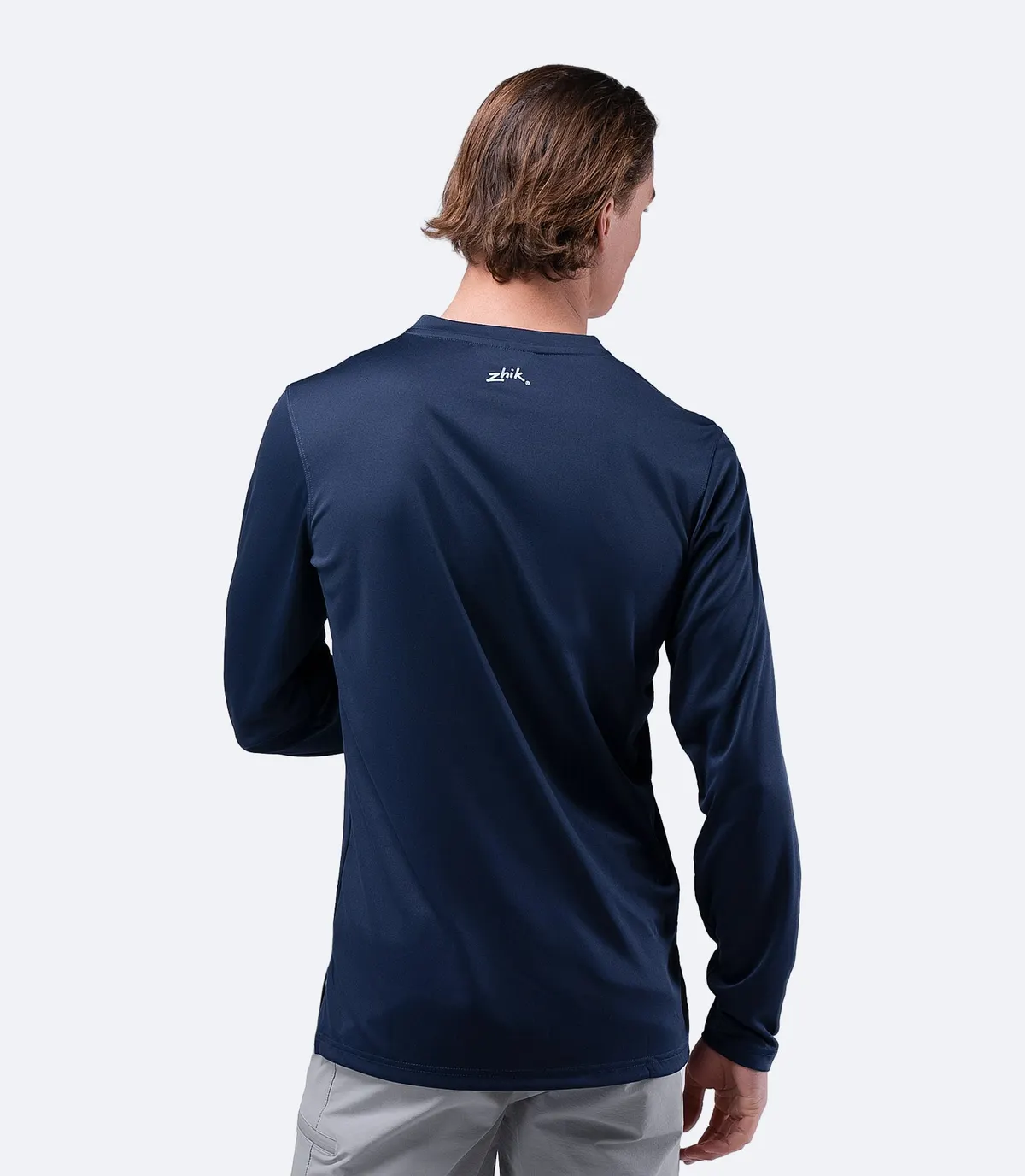 Mens UVActive Long Sleeve Top - Navy, image 3
