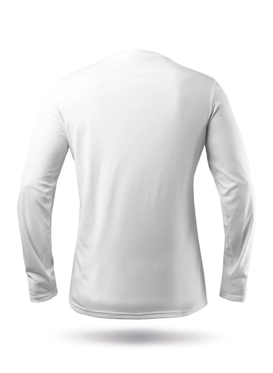 Mens UVActive Long Sleeve Top - White, image 10