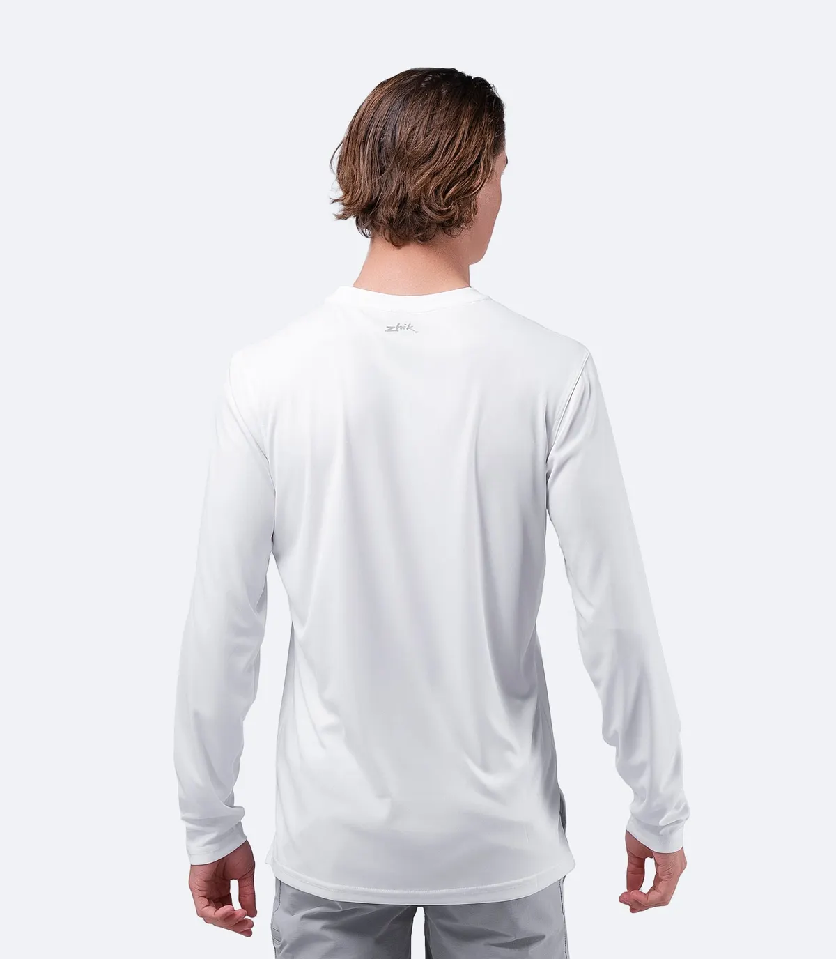 Mens UVActive Long Sleeve Top - White, image 3