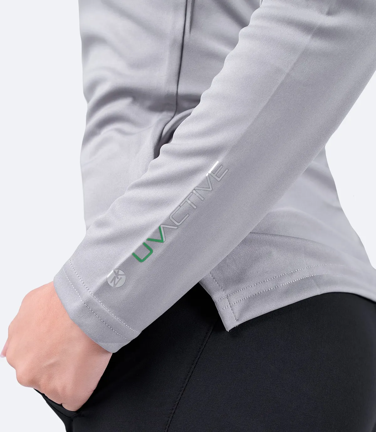 Womens UVActive Long Sleeve Top - Grey, image 5
