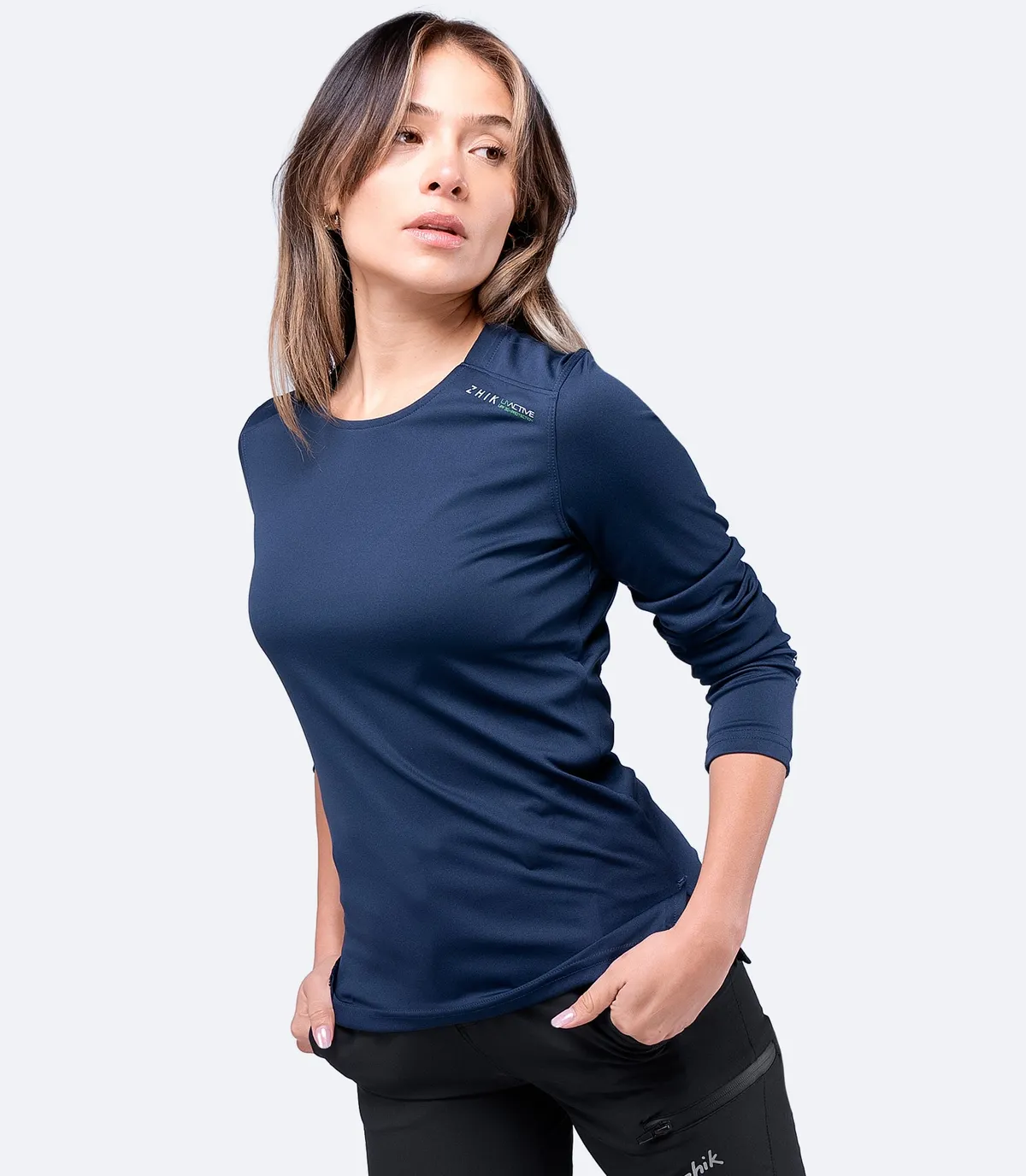 Womens UVActive Long Sleeve Top - Navy, image 5