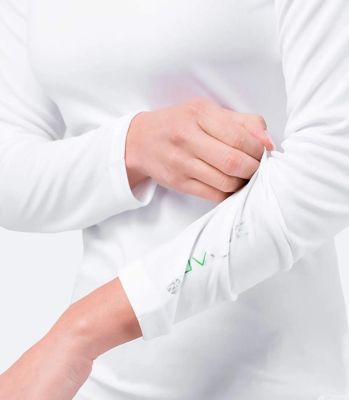 Womens UVActive Long Sleeve Top - White, image 4