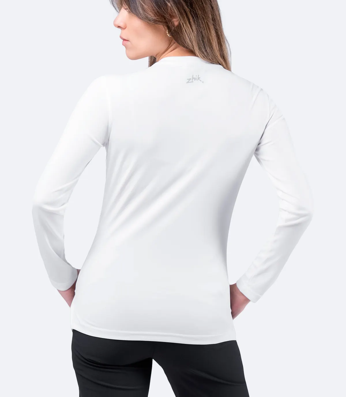 Womens UVActive Long Sleeve Top - White, image 3