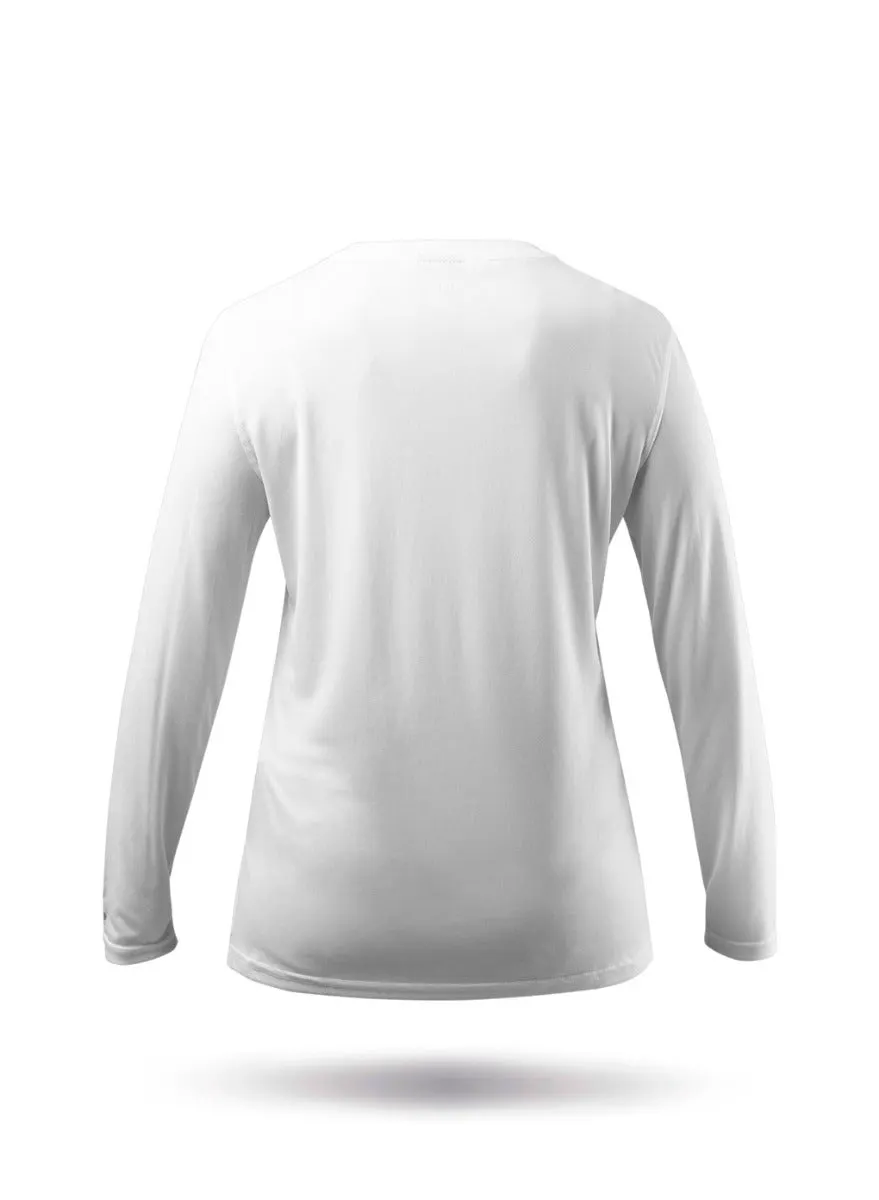 Womens UVActive Long Sleeve Top - White, image 9