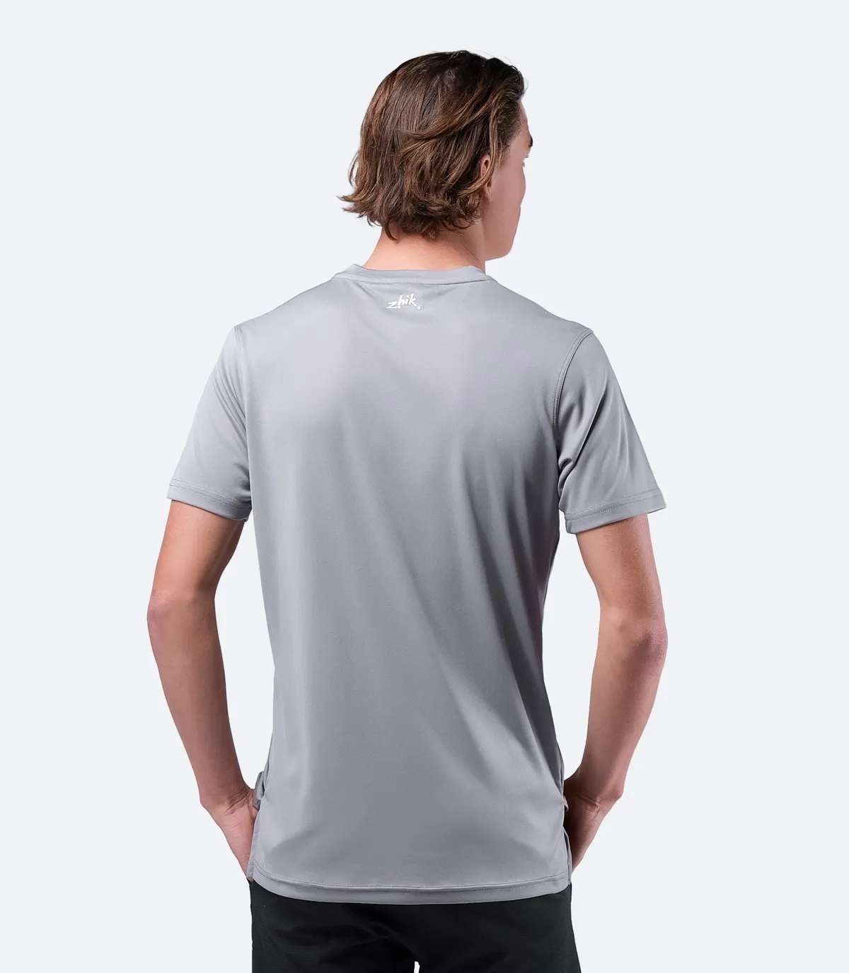 Mens UVActive Short Sleeve Top - Grey, image 3