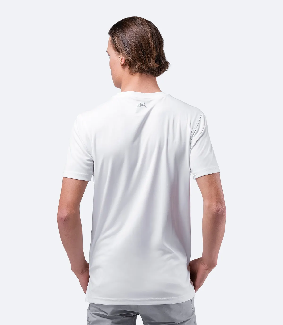 Mens UVActive Short Sleeve Top - White, image 3
