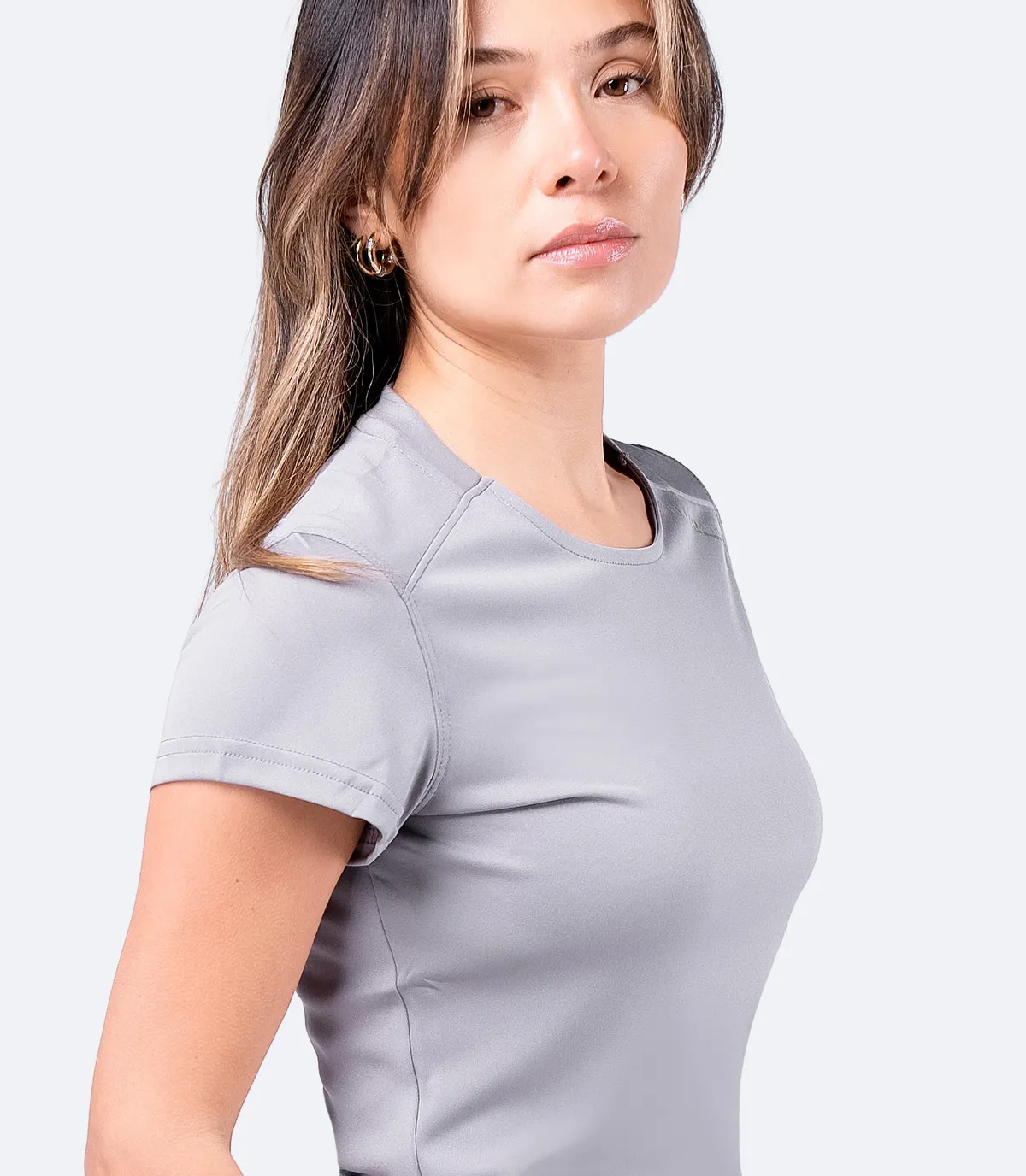 Womens UVActive Short Sleeve Top - Grey, image 5