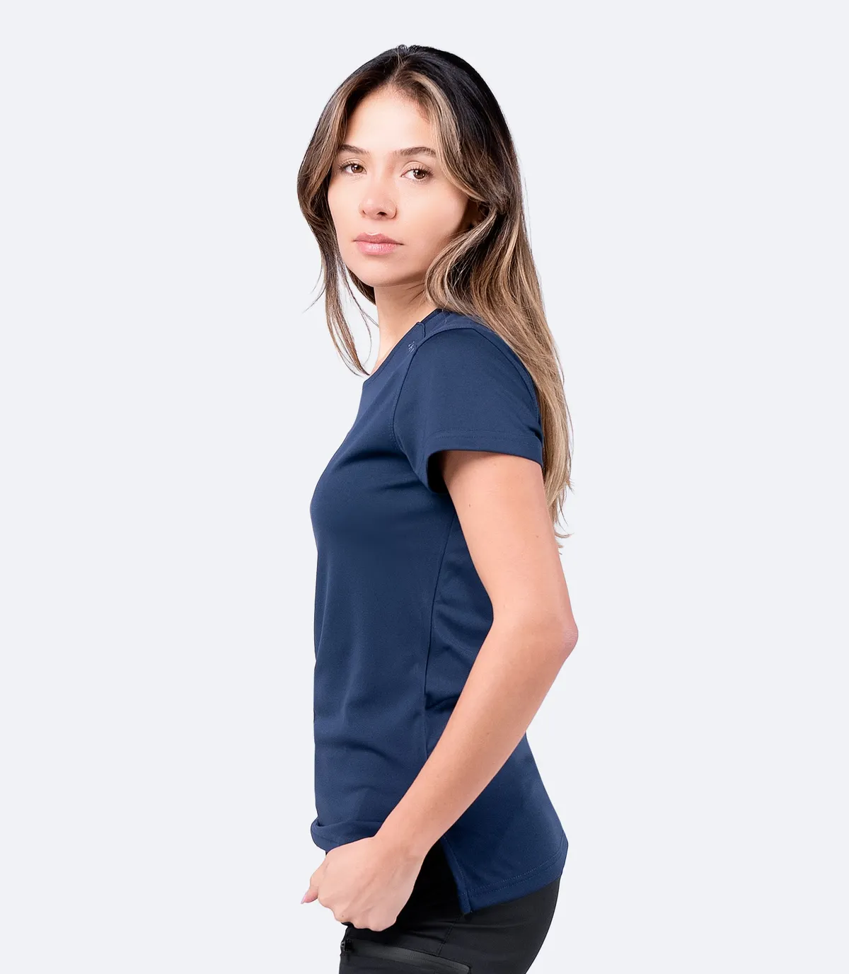 Womens UVActive Short Sleeve Top - Navy, image 3