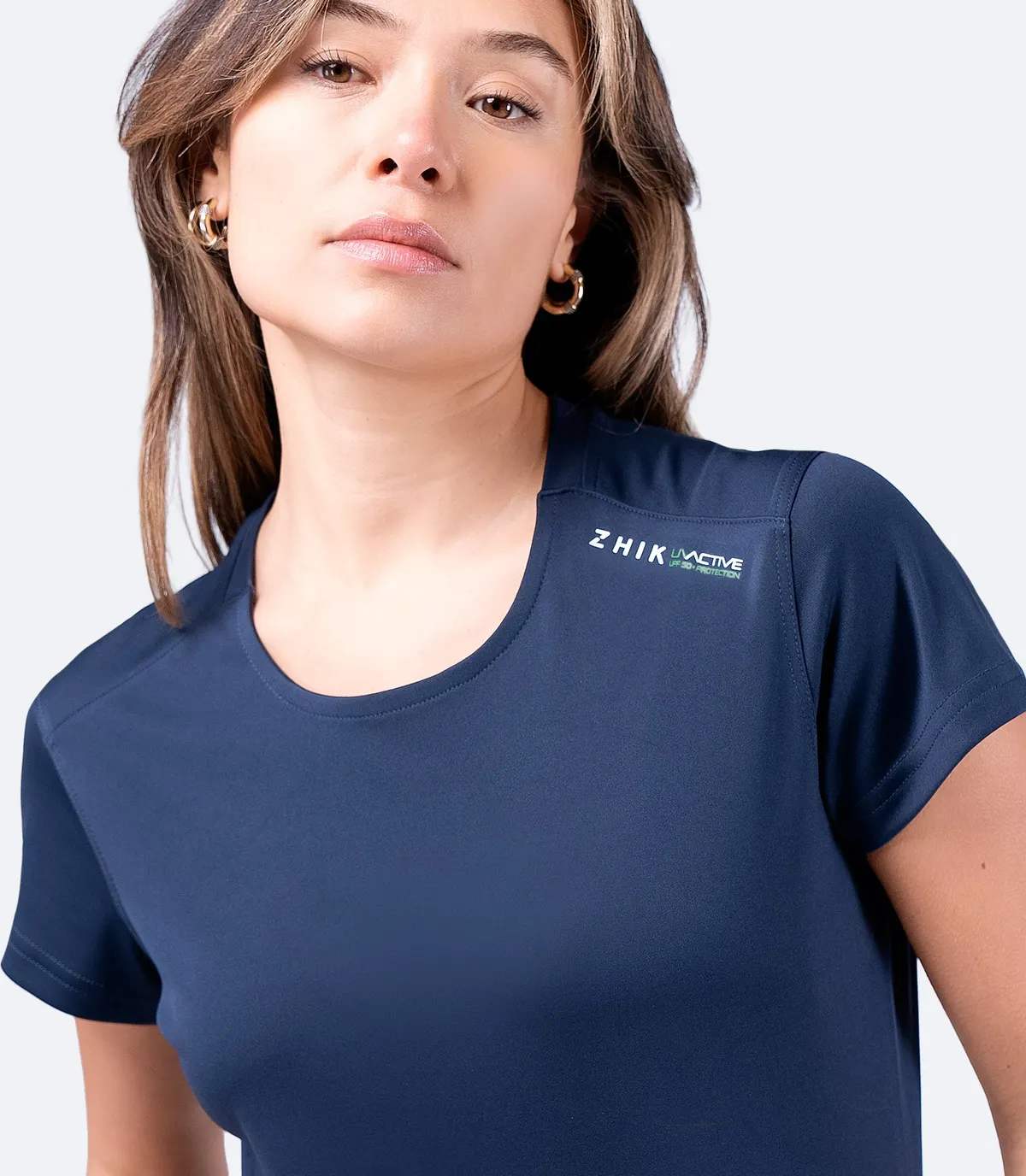 Womens UVActive Short Sleeve Top - Navy, image 4