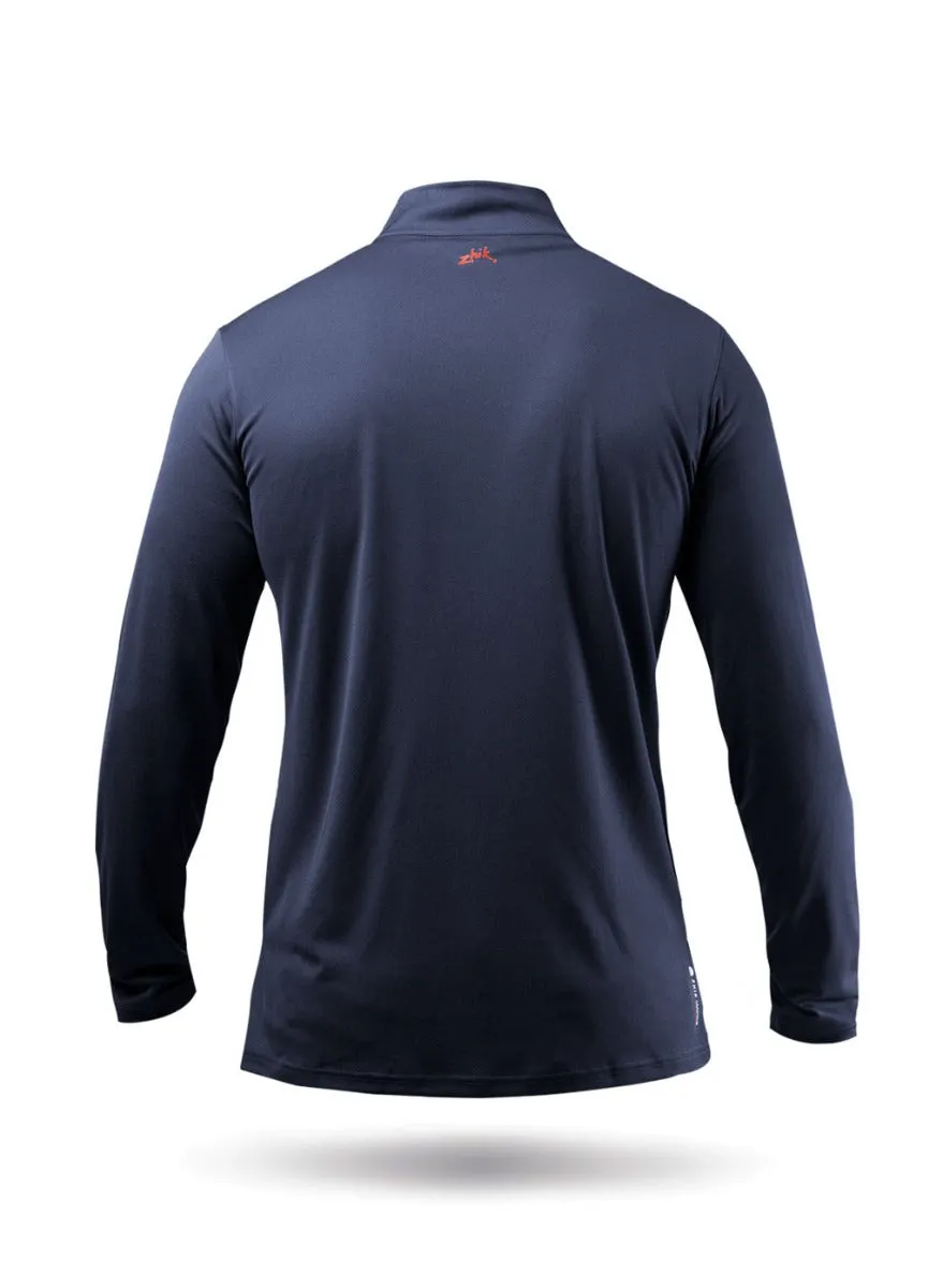 Mens UVActive High Collar 1/4 Zip Top - Navy, image 7