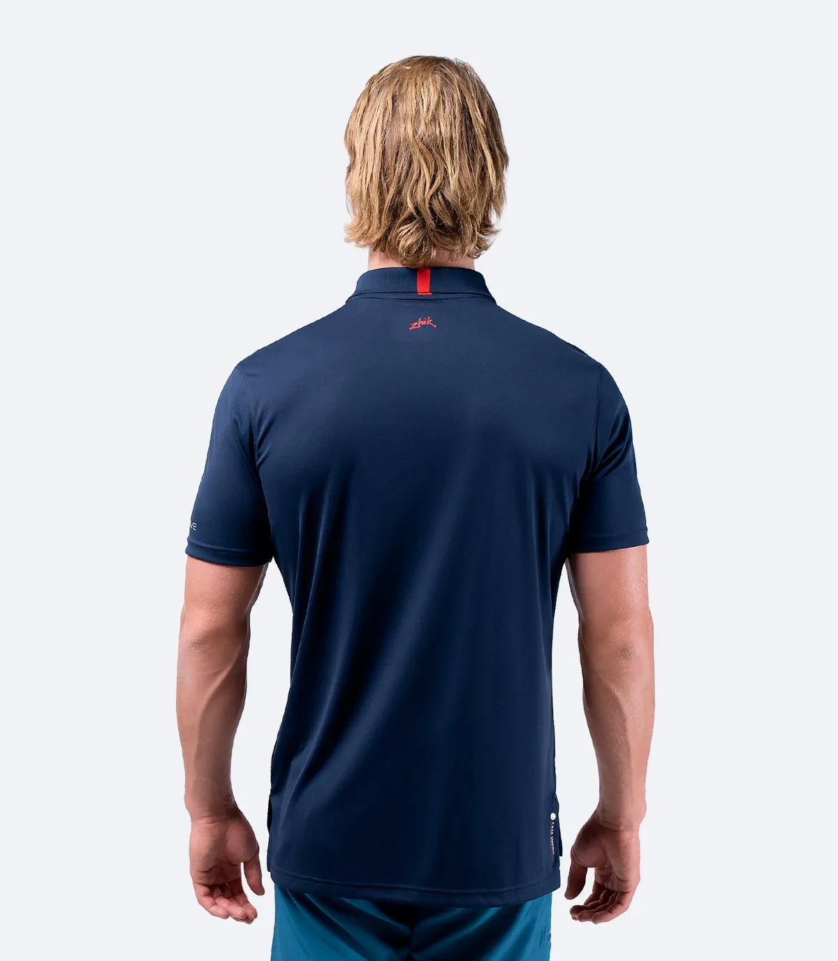 Mens UVActive Zip Sports Polo - Navy, image 4