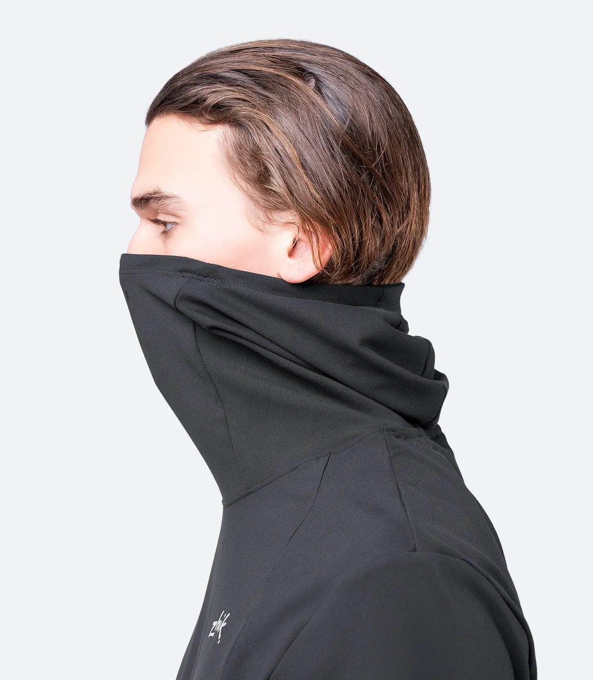 Mens Black ZhikMotion Hooded Top, image 6