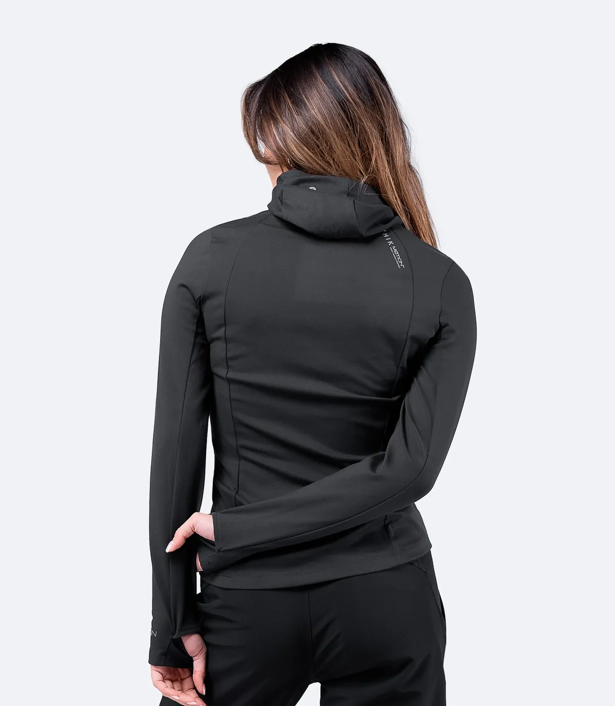 Womens Black ZhikMotion Hooded Top, image 4