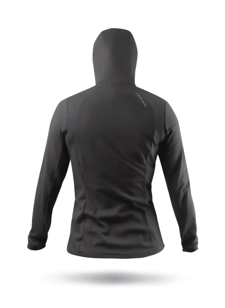 Womens Black ZhikMotion Hooded Top, image 10