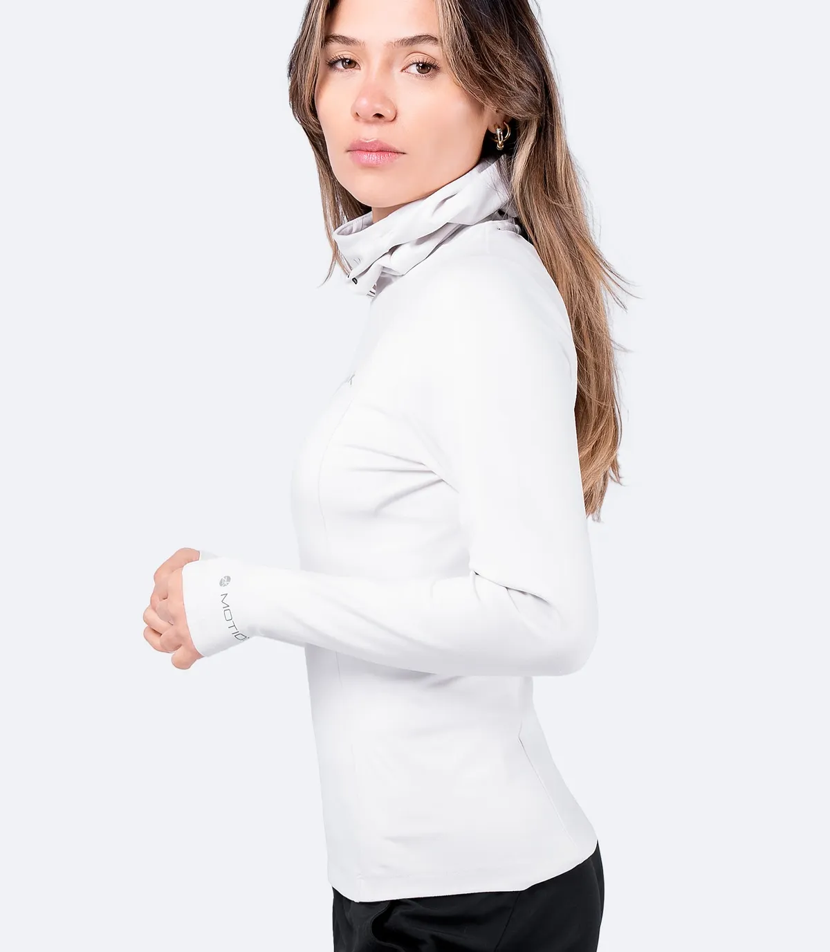 Womens Platinum ZhikMotion Hooded Top, image 3