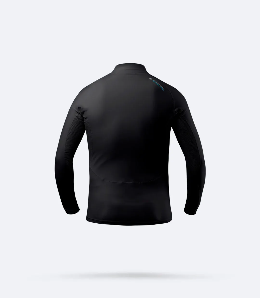 Junior Black Eco Spandex Long Sleeve Top, image 3