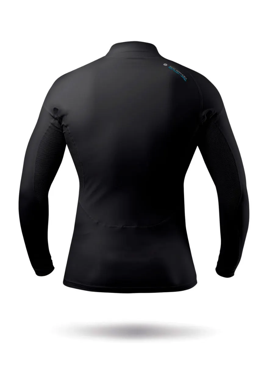 Mens Black Eco Spandex Long Sleeve Top, image 10