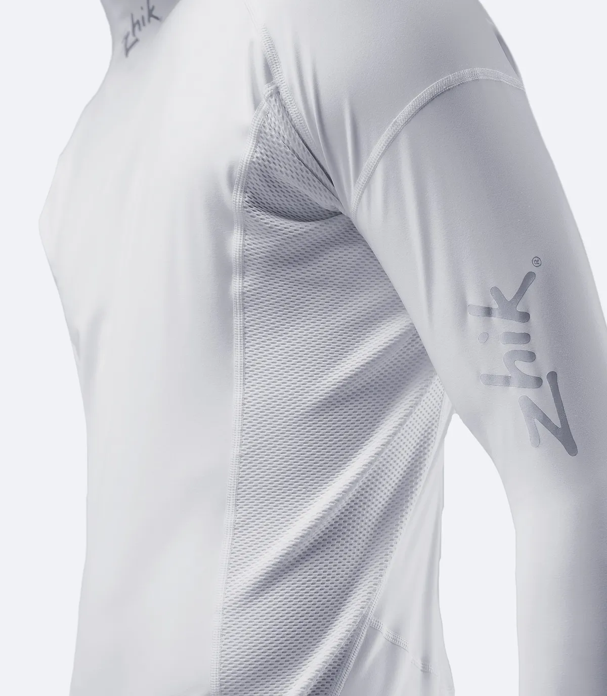 Mens Platinum Eco Spandex Long Sleeve Top, image 3