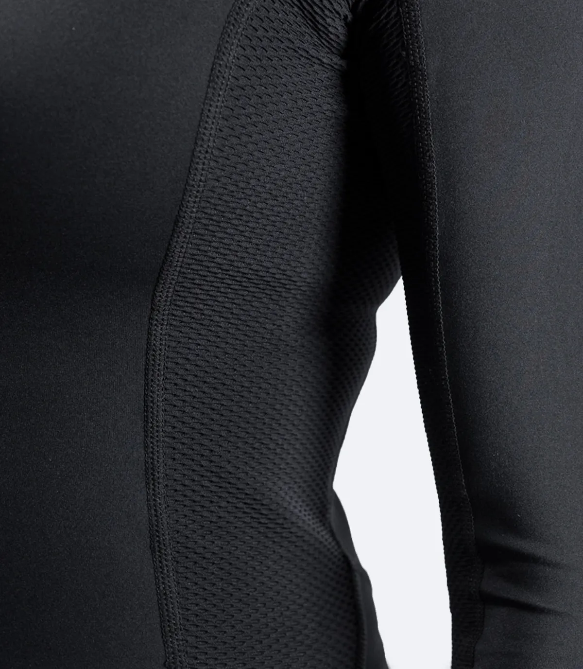 Womens Black Eco Spandex Long Sleeve Top, image 4
