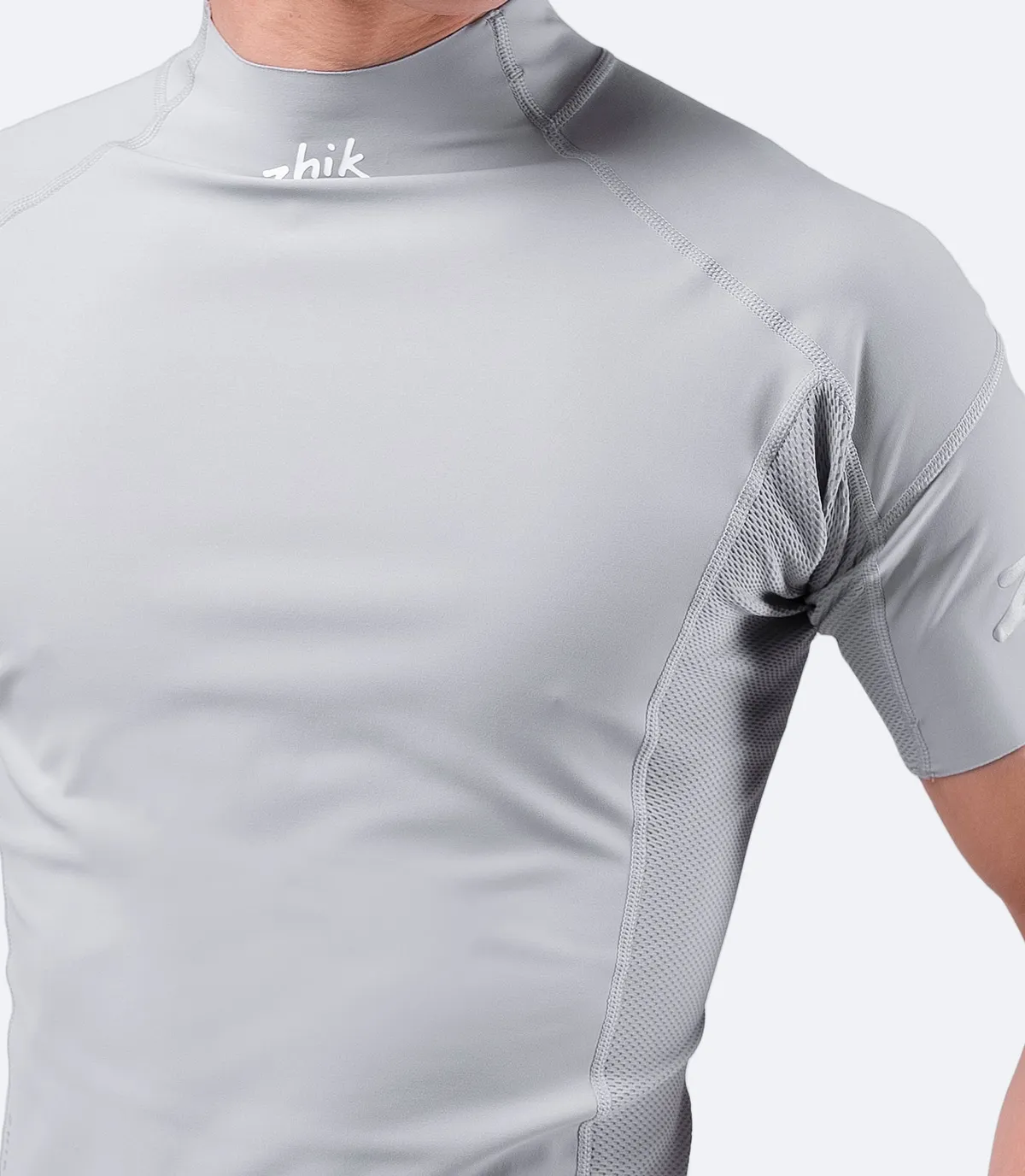 Mens Platinum Eco Spandex Short Sleeve Top, image 5