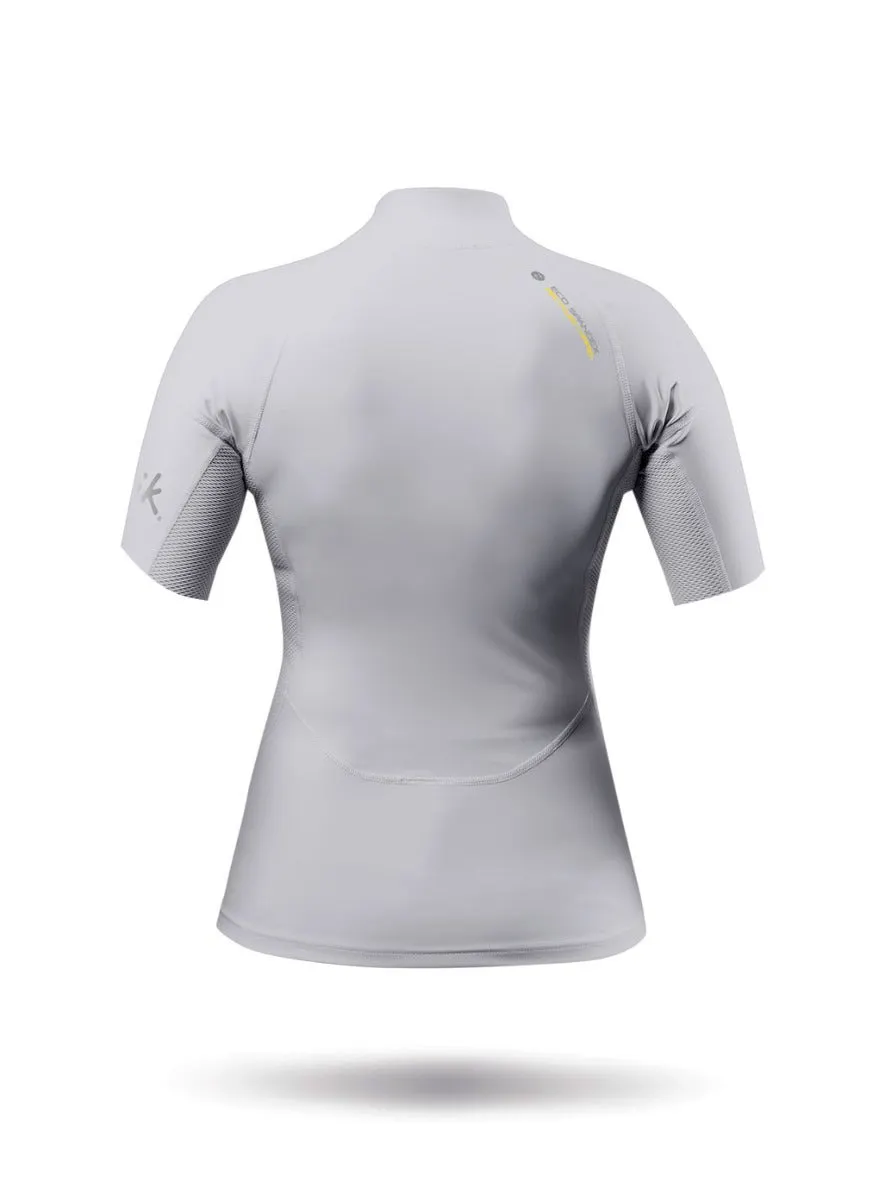 Womens Platinum Eco Spandex Short Sleeve Top, image 6