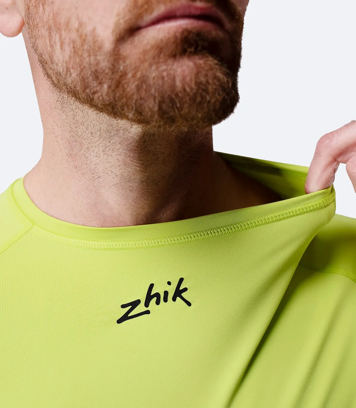 Men's Eco Spandex LT Long Sleeve Baselayer Top - Lime, image 6