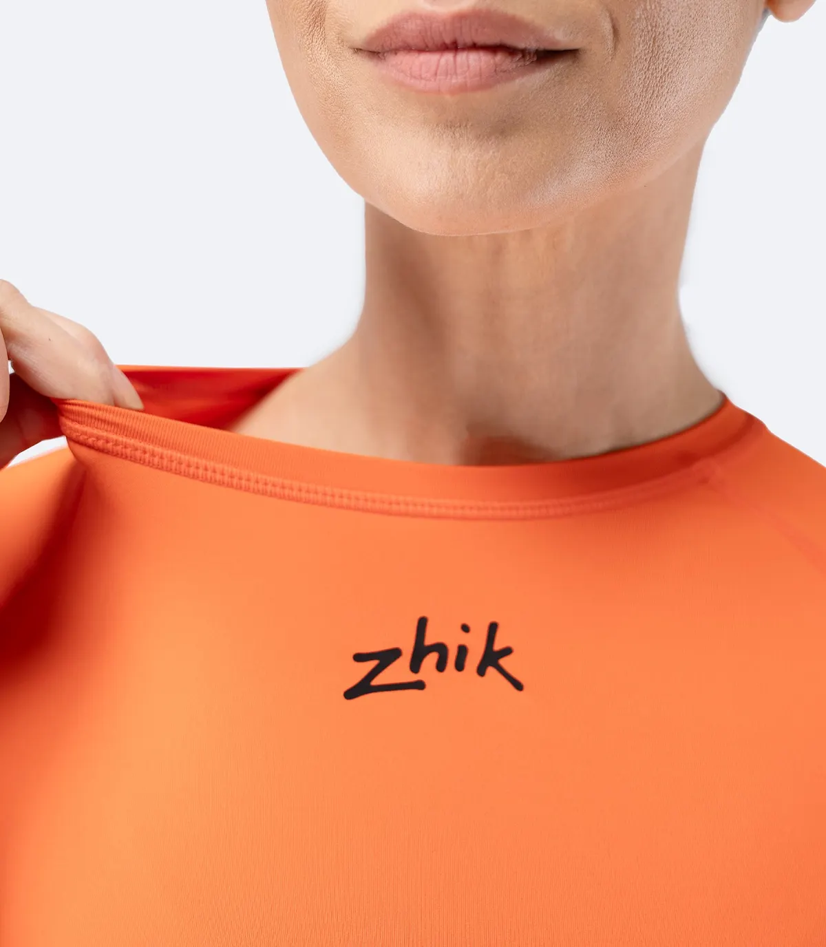 Women's Eco Spandex LT Long Sleeve Baselayer Top - Flame Red, image 5