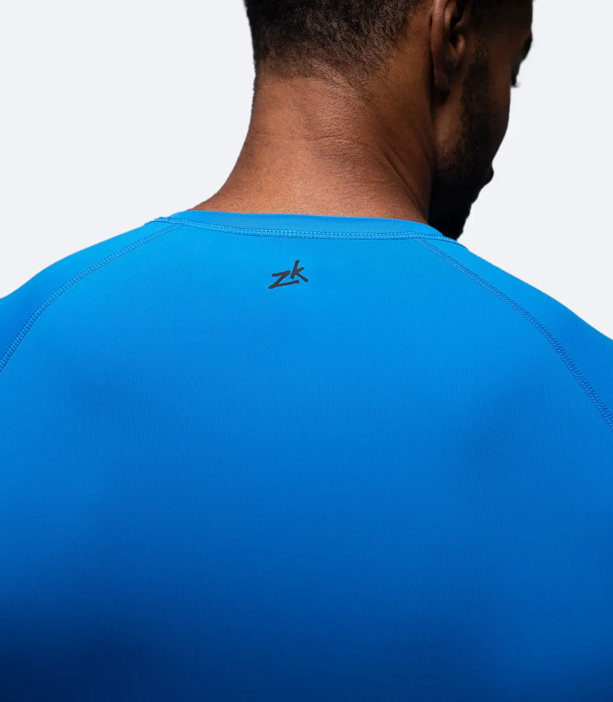 Mens Eco Spandex LT Short Sleeve Baselayer Top - Cyan, image 4