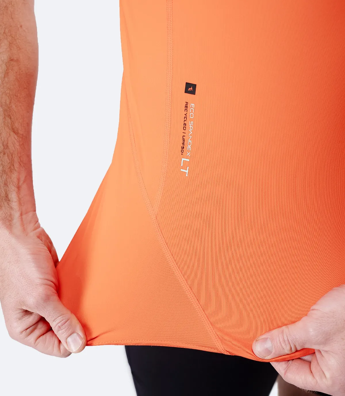 Men's Eco Spandex LT Short Sleeve Baselayer Top - Flame Red, image 4