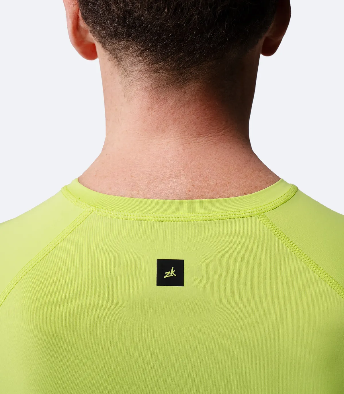 Men's Eco Spandex LT Short Sleeve Baselayer Top - Lime, image 5