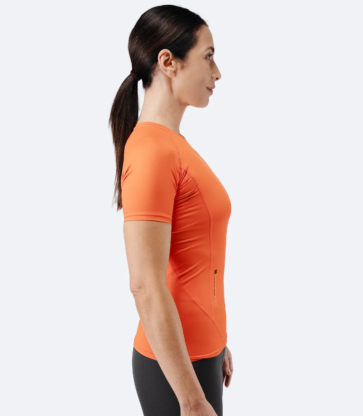 Women's Eco Spandex LT Short Sleeve Baselayer Top - Flame Red, image 4