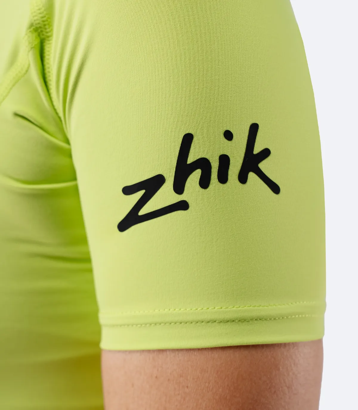 Women's Eco Spandex LT Short Sleeve Baselayer Top - Lime, image 5
