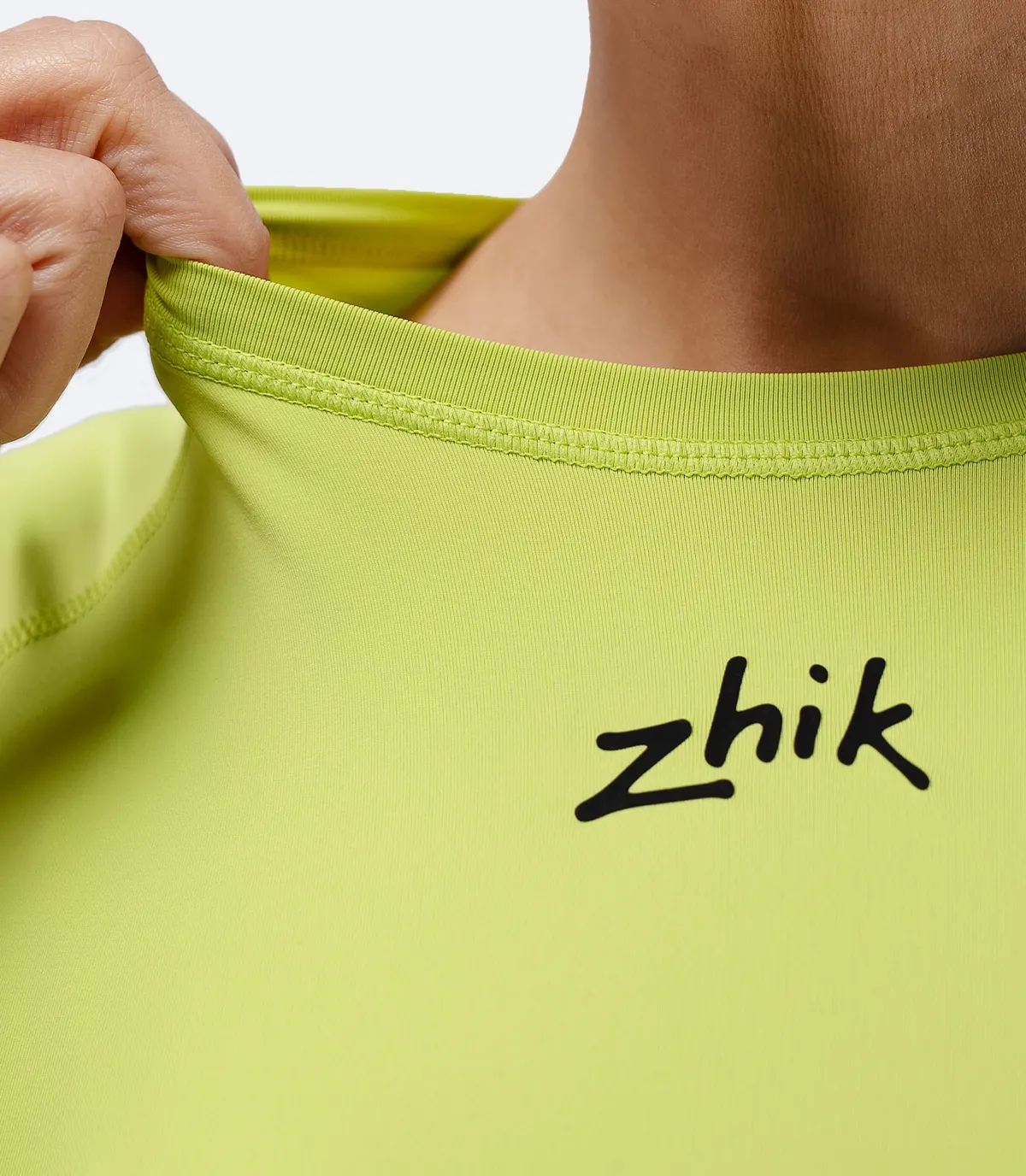 Women's Eco Spandex LT Short Sleeve Baselayer Top - Lime, image 6