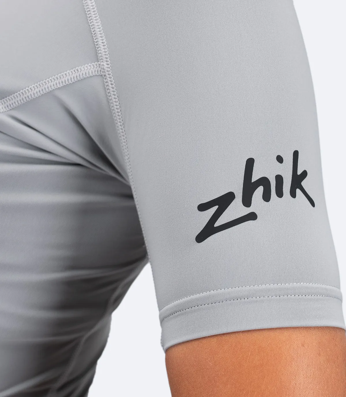 Womens Eco Spandex LT Short Sleeve Baselayer Top - Platinum, image 6