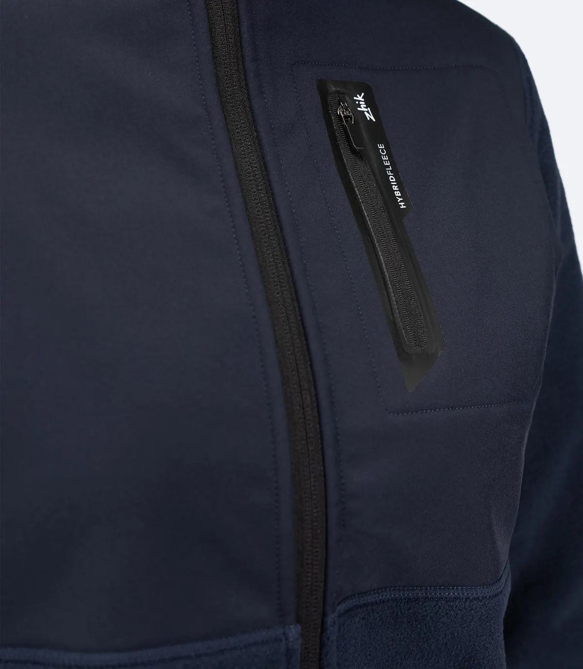 Womens Hybrid Fleece Jacket - Midnight Blue, image 3
