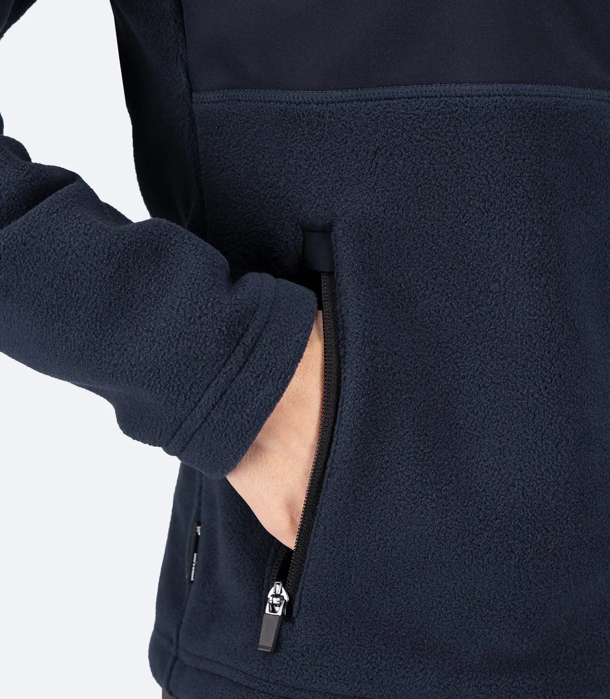 Womens Hybrid Fleece Jacket - Midnight Blue, image 6
