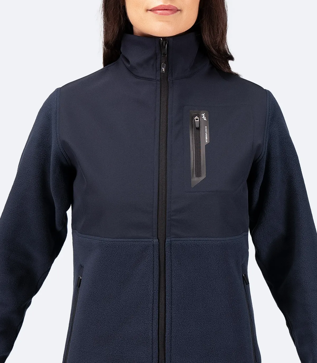 Womens Hybrid Fleece Jacket - Midnight Blue, image 11