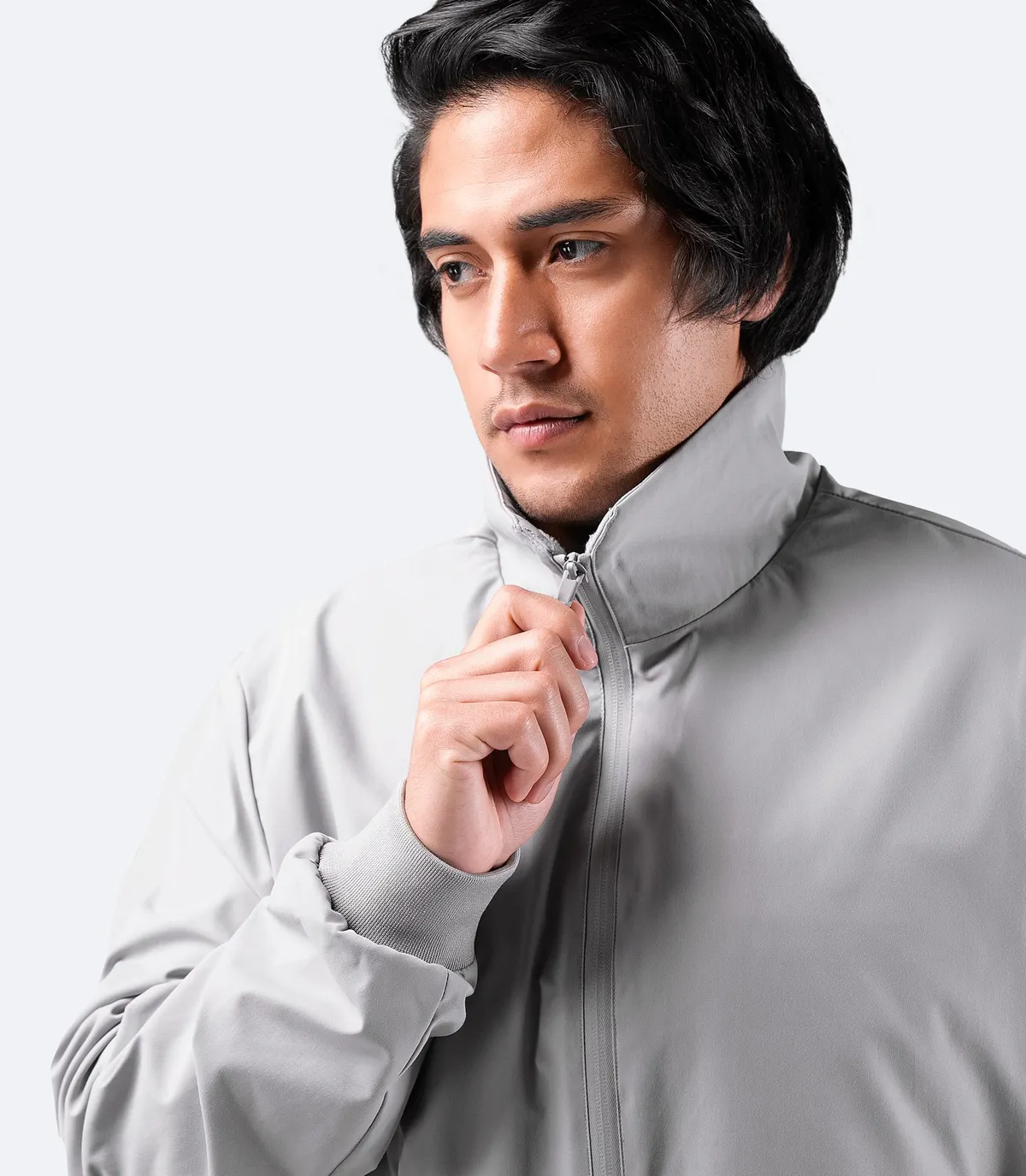 Mens Flight Jacket - Platinum, image 6