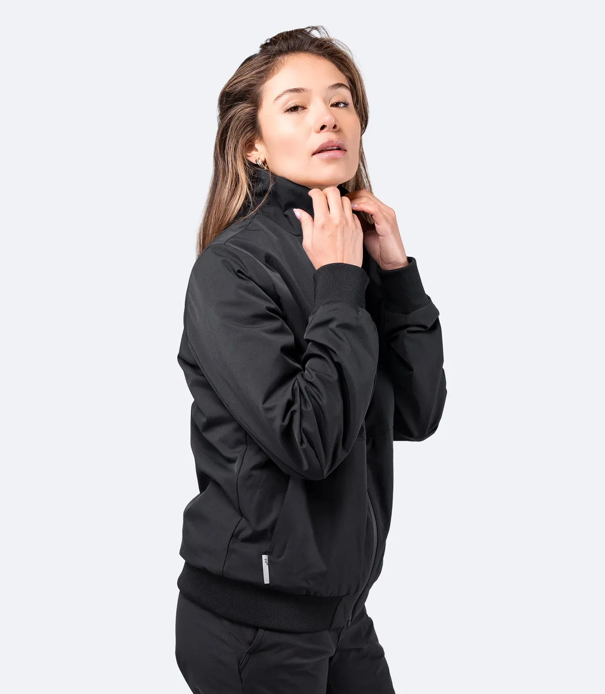 Womens Flight Jacket - Black, image 3