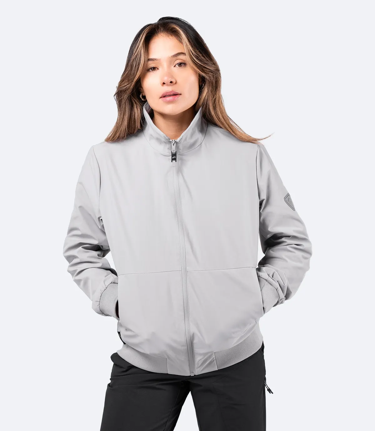 Womens Flight Jacket - Platinum, image 3