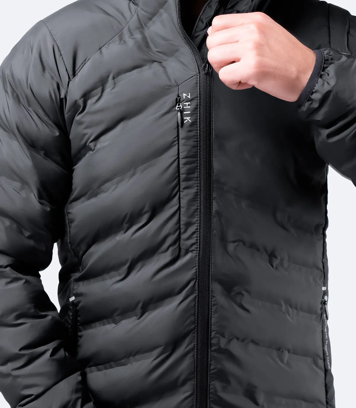 Mens Black Cell Insulated Jacket, image 4
