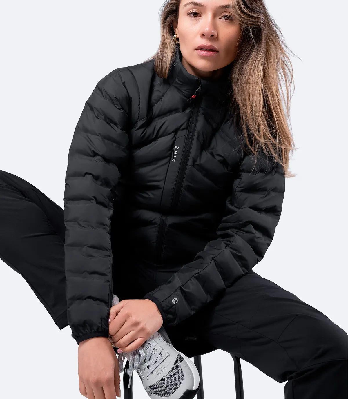 Womens Black Cell Insulated Jacket, image 5