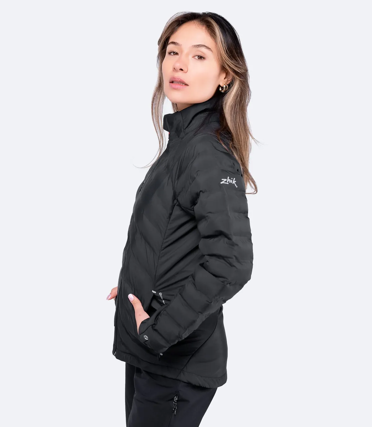Womens Black Cell Insulated Jacket, image 4