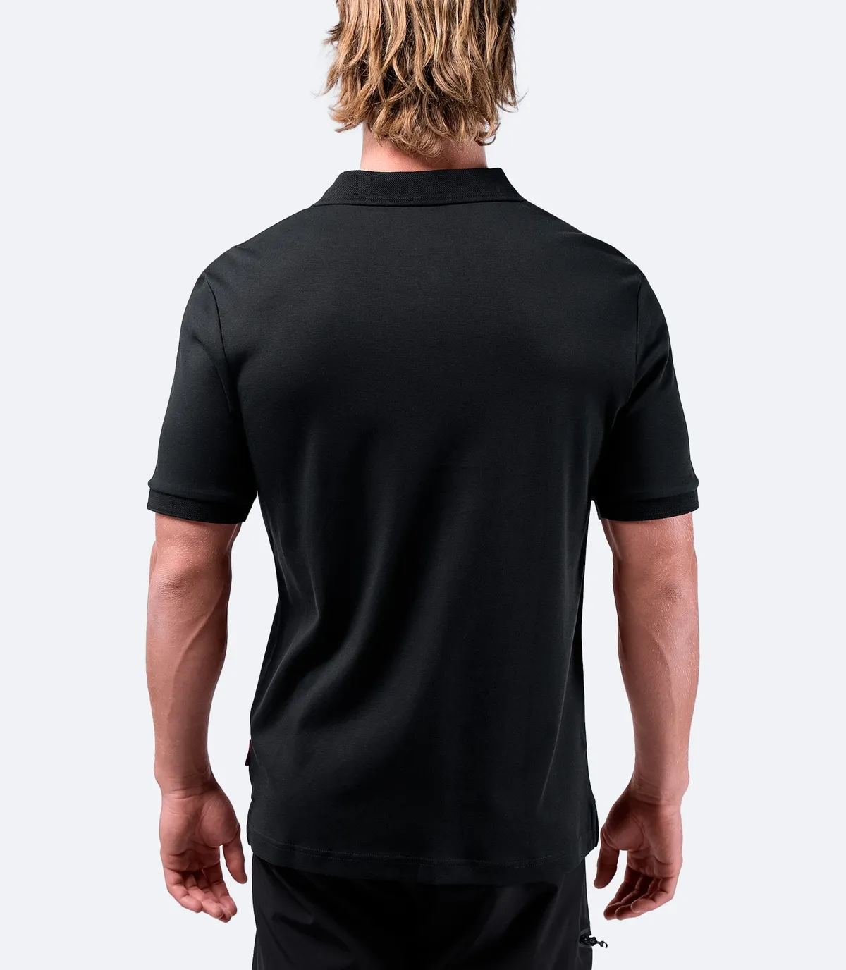 Mens Pima Cotton Polo - Black, image 3