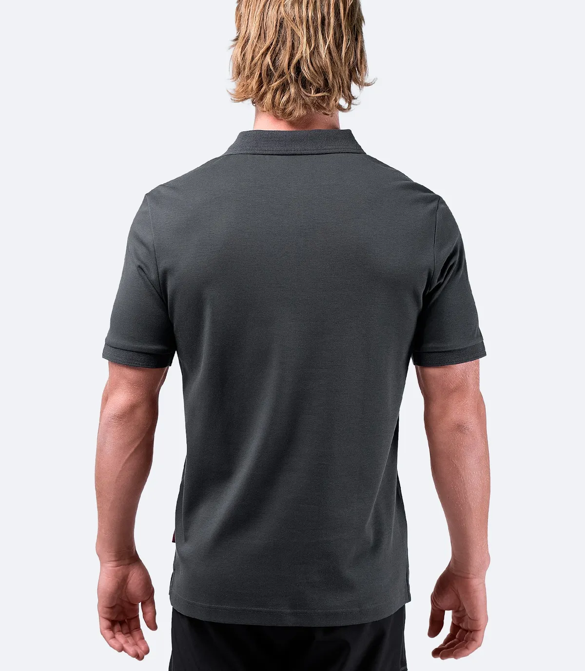 Mens Pima Cotton Polo - Charcoal, image 3