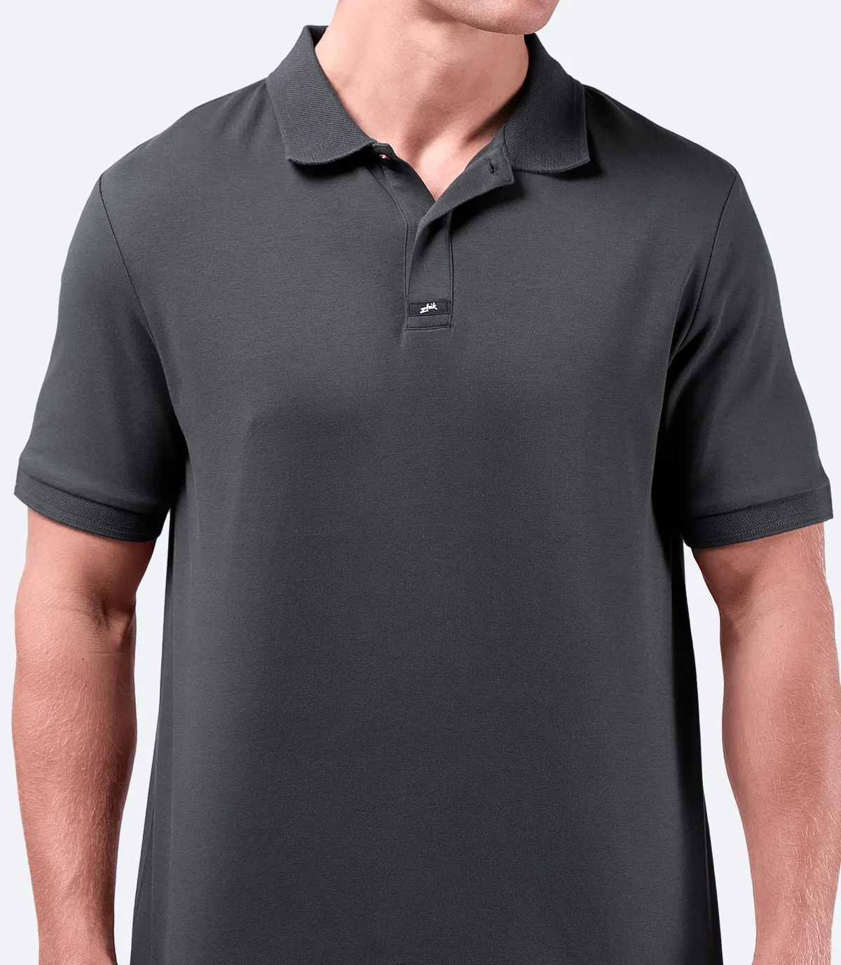 Mens Pima Cotton Polo - Charcoal, image 4