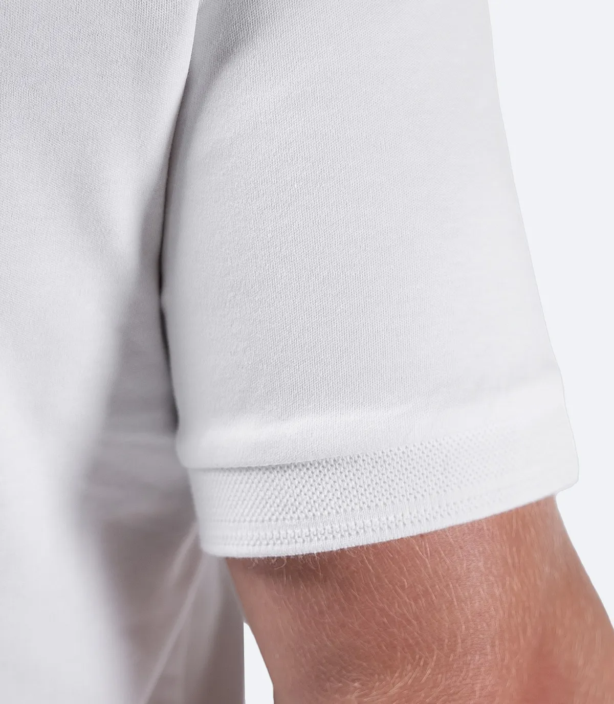 Mens Pima Cotton Polo - White, image 3